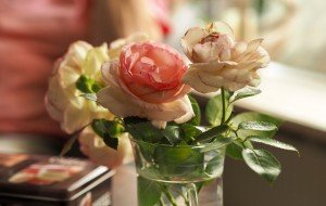 Blumendeko bei Hannelore, der Leiterin einer Selbsthilfegruppe für Selbsthilfegruppe Pflegende Angehörige